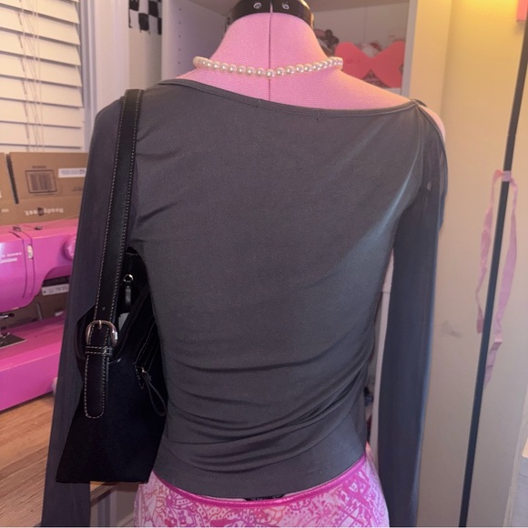 Cider Elegant Gray Top - Picture 2 of 4